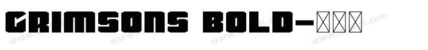 Crimsons Bold字体转换